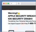 APPLE SECURITY BREACH POP-UP Scam (Mac)