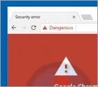 Google Chrome Critical ERROR Scam