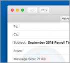 Payroll Timetable Email Virus