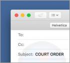 Court Order Email Virus