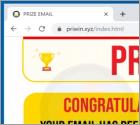 PRIZE EMAIL POP-UP Scam