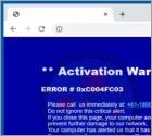 Activation Warning Alert POP-UP Scam