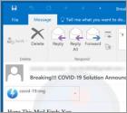 COVID-19 Solution Announced By WHO Email Virus