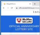 International Official Lottery POP-UP Scam