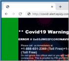 Covid19 Warning Alert POP-UP Scam