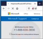 MS-Windows Support Alert POP-UP Scam