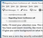 Zero Day Security Vulnerability On Zoom App Email Scam