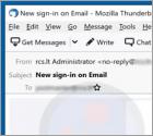 New Sign-In On Email Scam