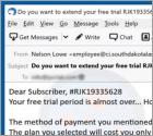 Your Free Trial Period is Almost Over Email Scam