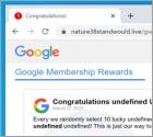 Google Membership Rewards POP-UP Scam