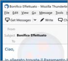 Bonifico Effettuato Email Scam