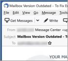 YOUR MAILBOX IS OUTDATED Email Scam