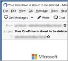 Your OneDrive Is Inactive And Will Soon Be Deleted Email Scam