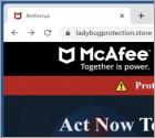 McAfee - Act Now To Keep Your Computer Protected POP-UP Scam