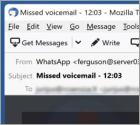 Whats App - Missed Voice Message Email Scam