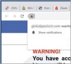 Your Browsing History Will Be Posted On Facebook POP-UP Scam
