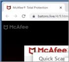 McAfee - TROJAN_2022 And Other Viruses Detected POP-UP Scam