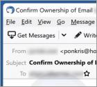 Confirm Ownership Email Scam