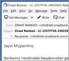 Ziraat Bankasi Email Virus