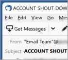 ACCOUNT SHUT-DOWN Email Scam