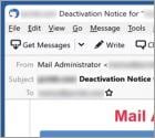 Mail Account Deactivation Notice Email Scam