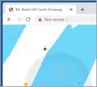 Mr Beast GIFT CARDS GIVEAWAY POP-UP Scam
