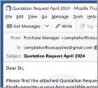 Quotation Request Email Virus