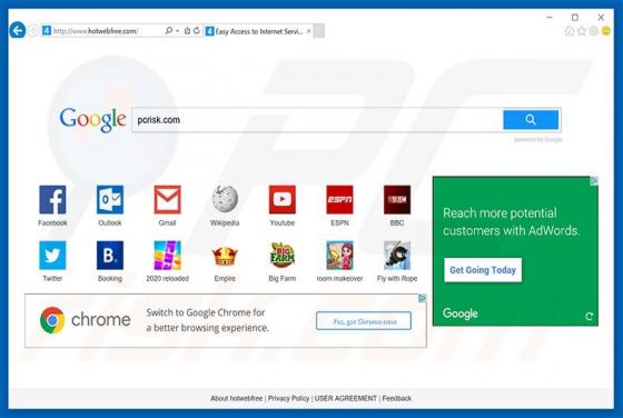 Hotwebfree.com Redirect