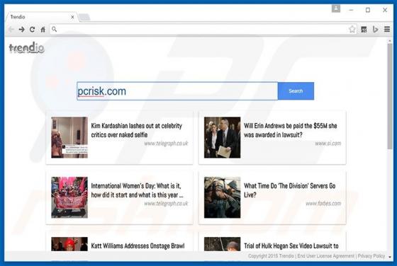 Trendio Browser Hijacker