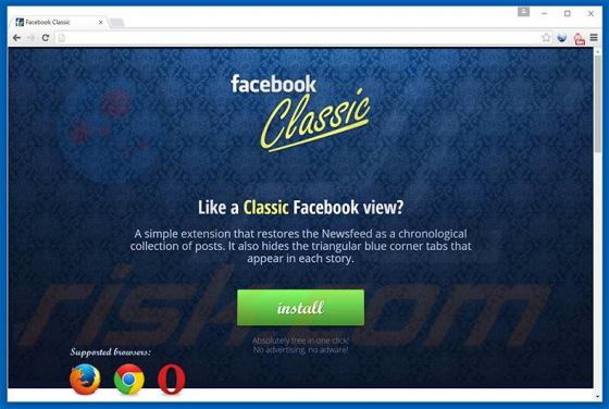 Classic For Facebook Adware