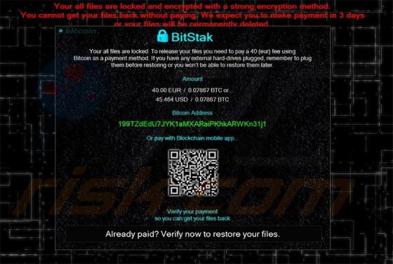 BitStak Ransomware