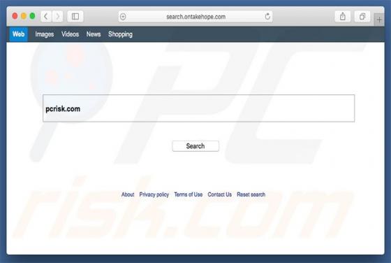 Search.ontakehope.com Redirect (Mac)