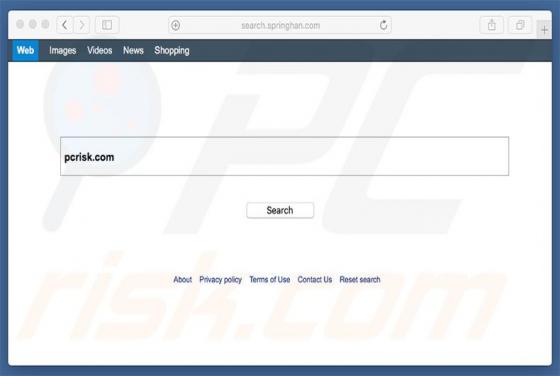 Search.springhan.com Redirect (Mac)