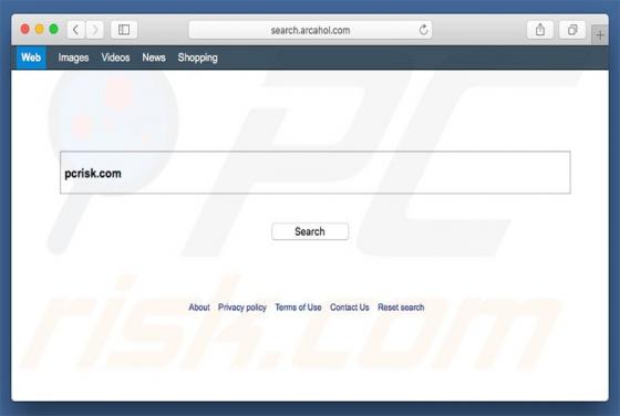 Search.arcahol.com Redirect (Mac)