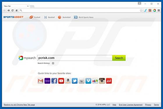 Sports Addict Toolbar