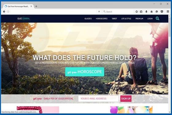 QuizCrystal Adware