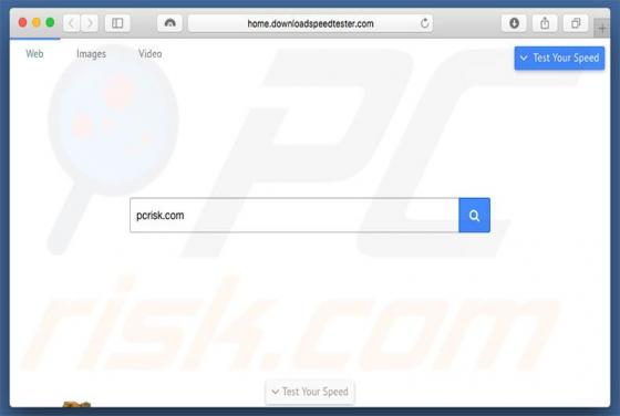 Home.downloadspeedtester.com Redirect (Mac)