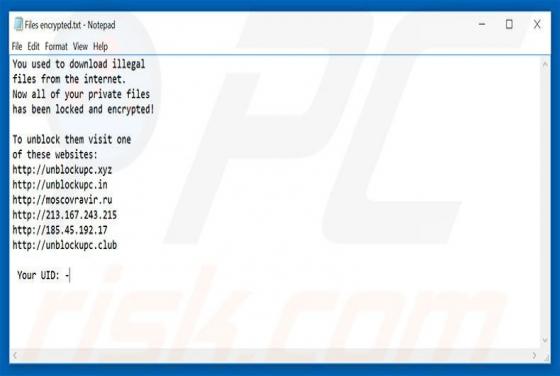 Unblockupc Ransomware