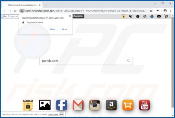 FunSafeTab Browser Hijacker