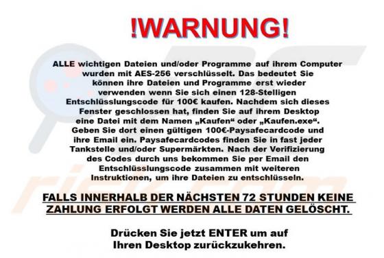 PaySafeGen Ransomware