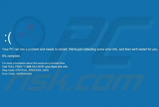 Your PC Ran Into A Problem Scam