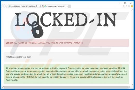 Locked-In Ransomware