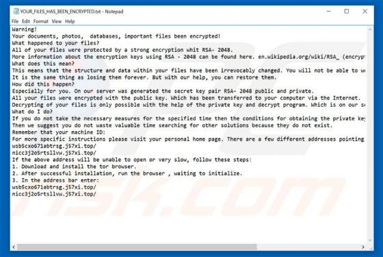 Erebus Ransomware