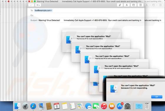 Immediately Call Apple Support Scam (Mac)