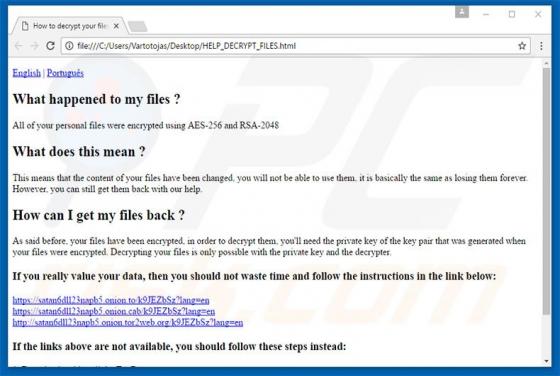 Satan Ransomware