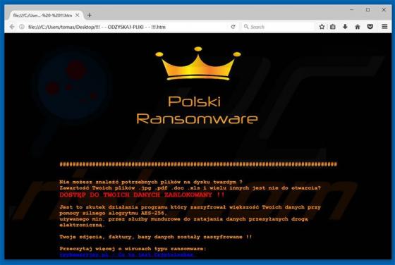 Polski Ransomware