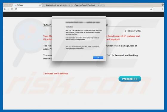 MAC OS Is Infected With Viruses POP-UP Scam (Mac)