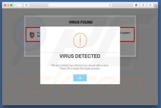 Virus Found POP-UP Scam (Mac)