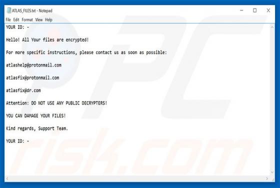 ATLAS Ransomware