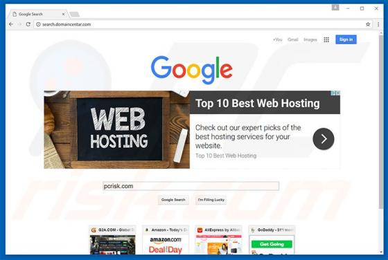 Search.domaincentar.com Redirect